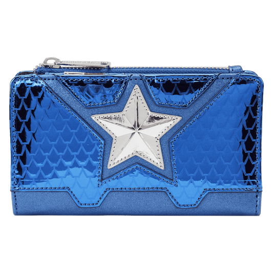 Loungefly - Metallic Captain America Wallet