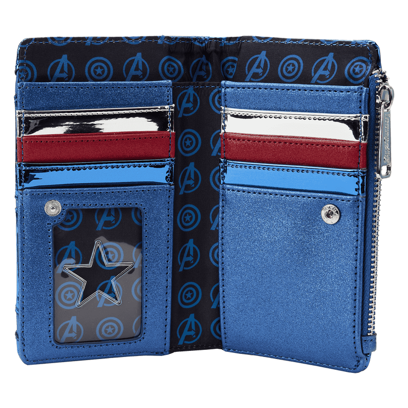 Loungefly - Metallic Captain America Wallet